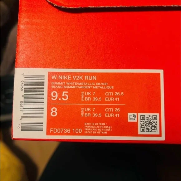 Nike Metallic Silver and Cream Chunky Runner Sneakers - Picture 4 of 4